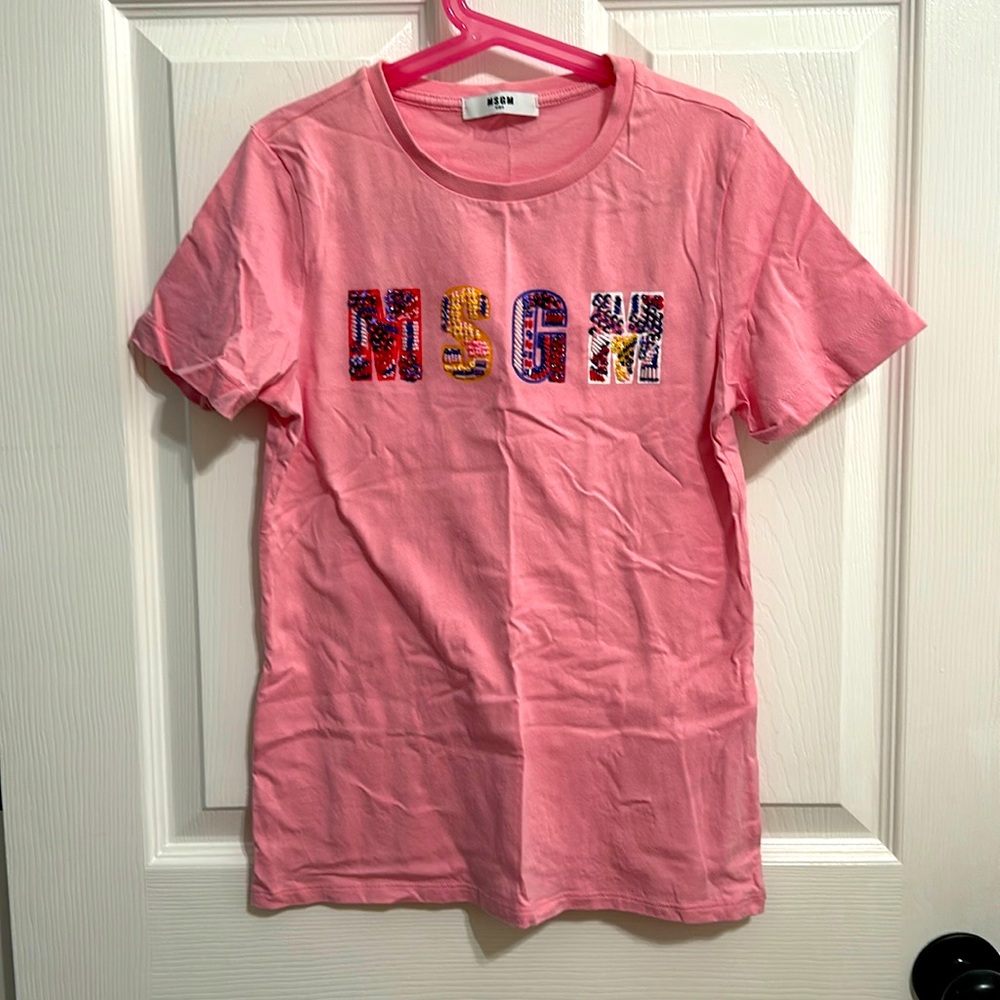 MSGM Kids Pink T shirt